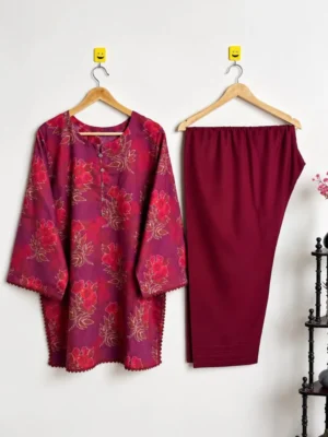 2 Piece Banat Daily Wear Suit – Magenta