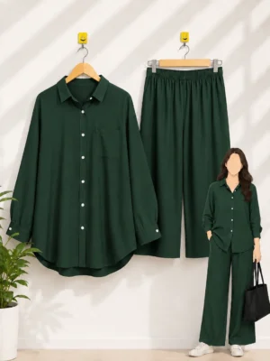 2 Piece Co-Ord Set – Emerald Green