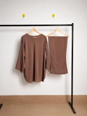 2 Piece Banat Daily Wear Suit – Mocha