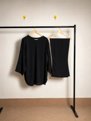 2 Piece Banat Daily Wear Suit – Black