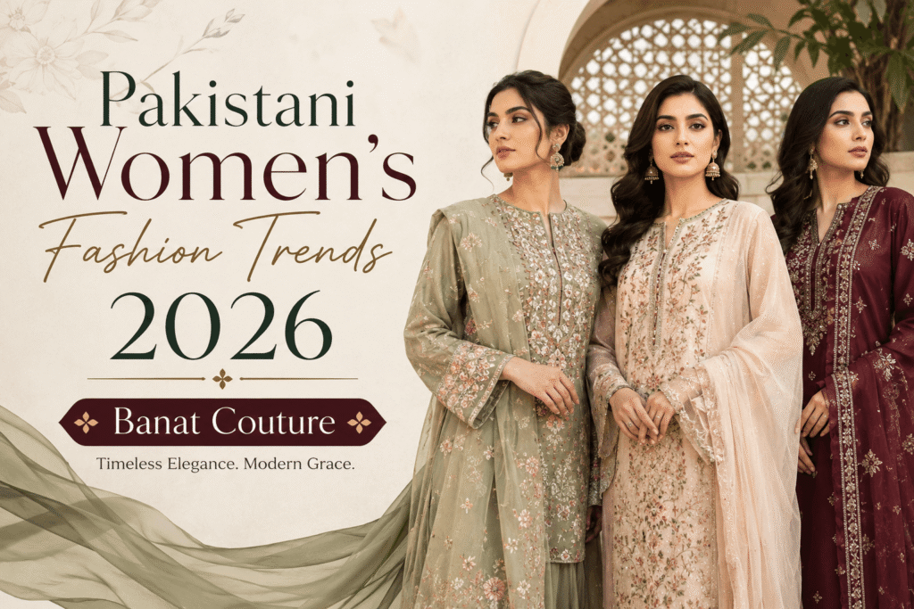 Pakistani fashion trends for women in 2026
