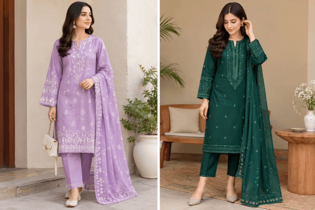 2 piece suits for women Pakistan